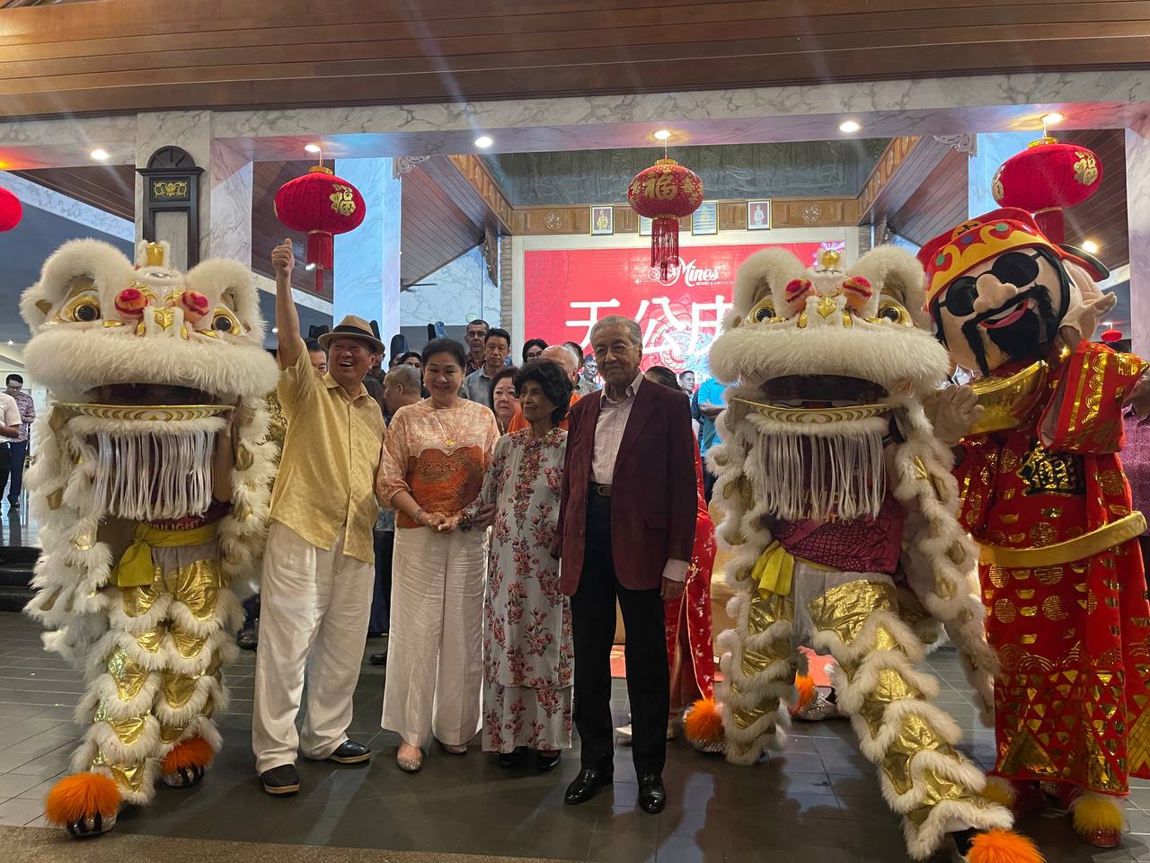 Chinese New Year lion dance performance